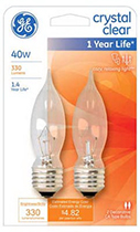 66109   GE Bulb 40W CLR BT 2PK