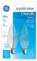 76229   GE Bulb Torp 60W CLR 2PK