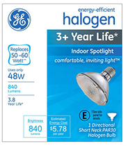 76127   GE Bulb Halo 48W Par30