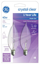 76236   GE Bulb 40W CLR BT 2PK