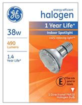 69164   GE Bulb 38W Par20 SP