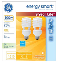 64007   GE Bulb 23W Day CFL 2pk