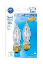 60276   GE BULB 43W 2PK