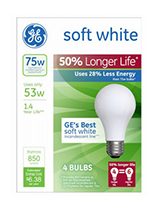 70285   GE Halo Bulb 53W WHT 4PK