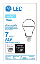 89944   GE Bulb LED 7W A19 Day