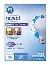 67770   GE Bulb 43W WHT Rev 4PK