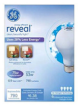 67773   GE Bulb 53W WHT Rev 4PK