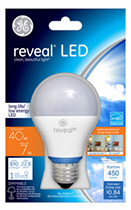 63178   GE 7W A19 RVL LED Bulb