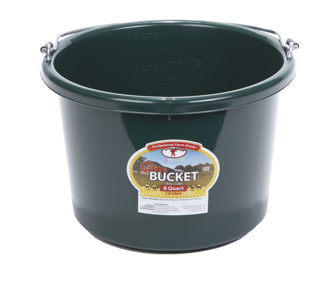 P8G     Pail 8QT GREEN