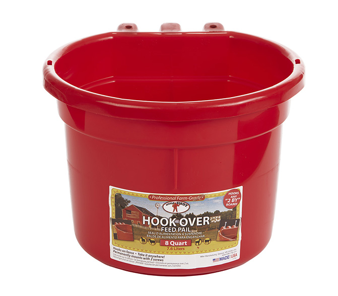 CPH-R   Calf Pail W/Hk 8QT RED