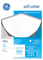 49780   GE Bulb 60W 5" WHT Globe