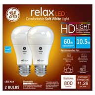 GE2PK10.5W A19 Rel Bulb