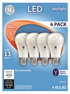 61984   GE Bulb 5W Day A19 4PK