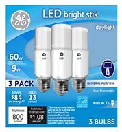 63592&nbsp;&nbsp; GE Bulb 3PK 9W Brig Rel