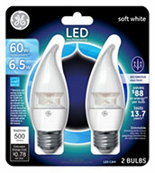 34733&nbsp;&nbsp; GE Bulb 7W CLR CAM 2PK