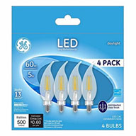 13330&nbsp;&nbsp; GE Bulb 3.5W LED CAC 4PK