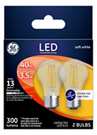 23240   GE Bulb 3.5W LED Fan 2PK