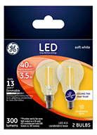 24302&nbsp;&nbsp; GE Bulb 3.5W LED A15 2PK