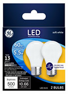 25986   GE Bulb 5.5W LED A15 2PK