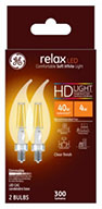92303&nbsp;&nbsp; GE Bulb 4W LED CAC 2PK