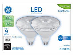 24212   GE Bulb 15W Par38 2PK