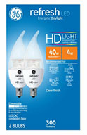 92317&nbsp;&nbsp; GE Bulb 4W Day CAC 2PK