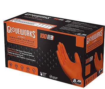 OO-M    Orange Glove MED 100PK