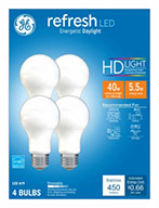 98283&nbsp;&nbsp; GE Bulk 6W Day A19 4PK