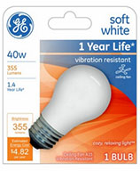 99461   GE Bulb 40W WHT A15