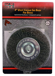 5-3391  Cir/End Brush 4" FINE