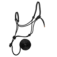 35-7800   Halter Rope Lead BLK