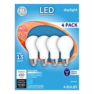 98312&nbsp;&nbsp; GE Bulb 5W Day A19 4PK