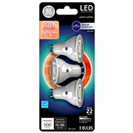 95535&nbsp;&nbsp; GE Bulb 5.3W CLR 3PK