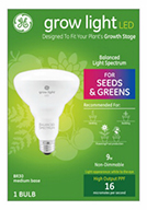 93101&nbsp;&nbsp; GE Grow Lamp 9W WHT BR30