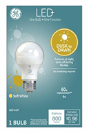 93101&nbsp;&nbsp; GE Bulb 8W SW Dusk/Dawn