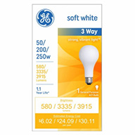 97482&nbsp;&nbsp; GE Bulb 50/250W SW 3WY