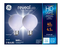 GE2PK 4.5W WHT G25 Bulb