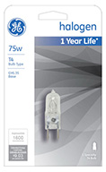 19377   GE Lamp 75W T4 QTZ Halo