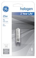 16754   GE Bulb 25W QTZ Halo