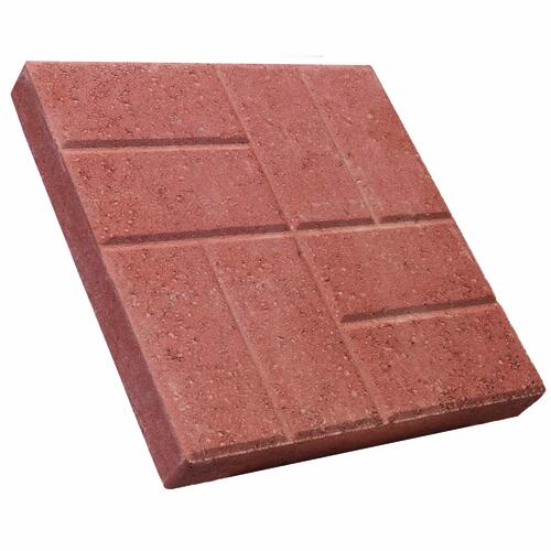 Patio Stone Brick Emb 16" RED