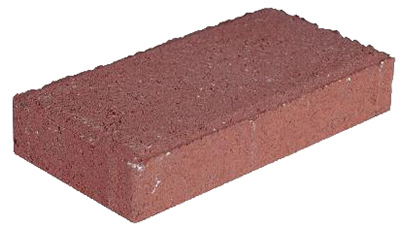 Paver Holland 4"x8" Red/Charcoal