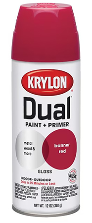 12OZ GLS RED Dual Paint