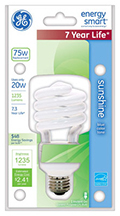 71764   GE Bulb 20W Sun Spiral