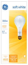 73788   GE Bulb 300W CLR STD LGT