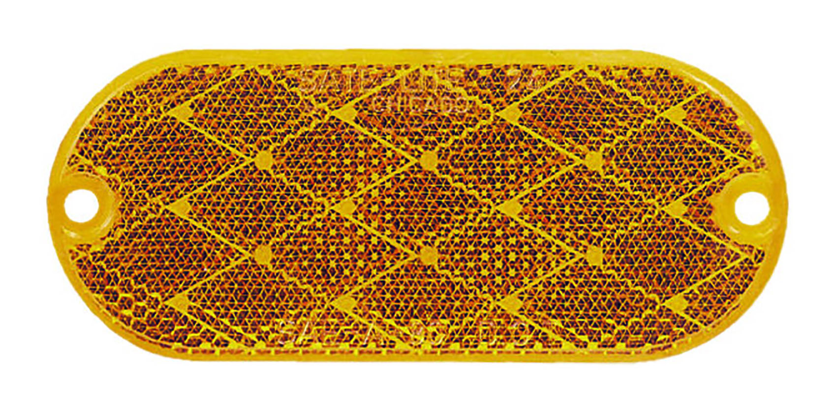 V480A   REFLECT OBLONG AMBER 2PK