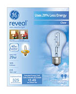 62607   GE Rev Halo Bulb 29W 2PK